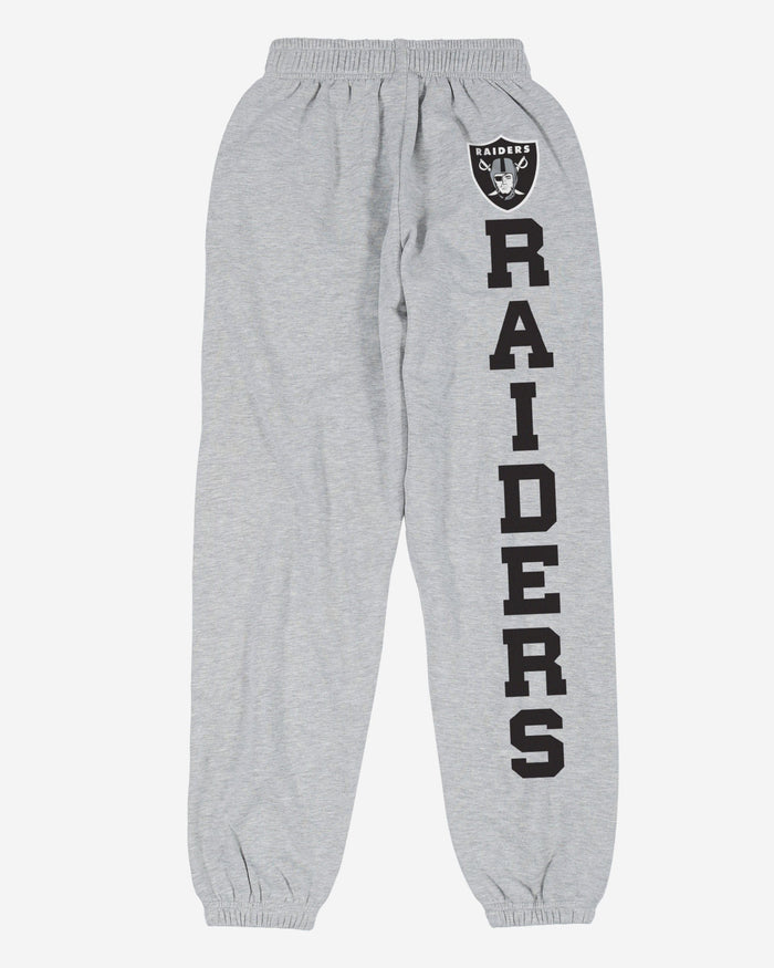 Las Vegas Raiders Womens Big Wordmark Gray Sweatpants FOCO - FOCO.com