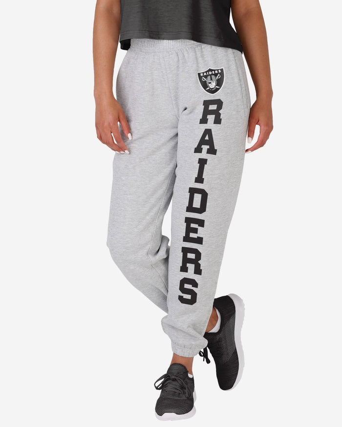 Las Vegas Raiders Womens Big Wordmark Gray Sweatpants FOCO S - FOCO.com