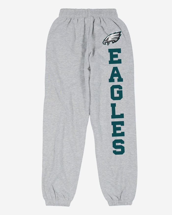 Philadelphia Eagles Womens Big Wordmark Gray Sweatpants FOCO - FOCO.com