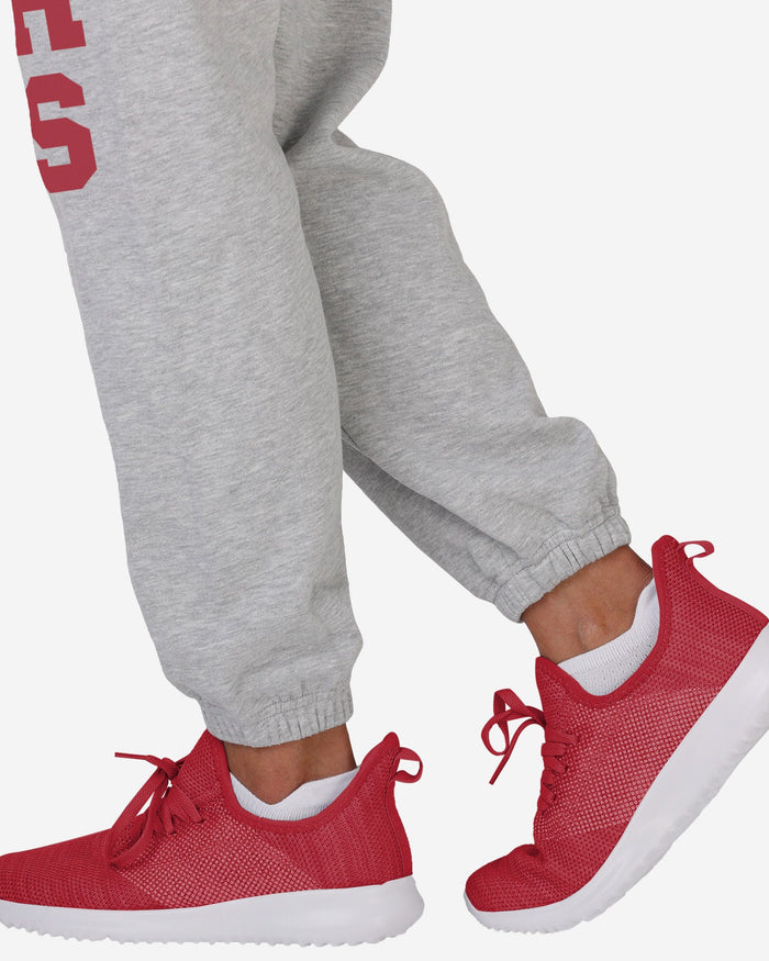 San Francisco 49ers Womens Big Wordmark Gray Sweatpants FOCO - FOCO.com