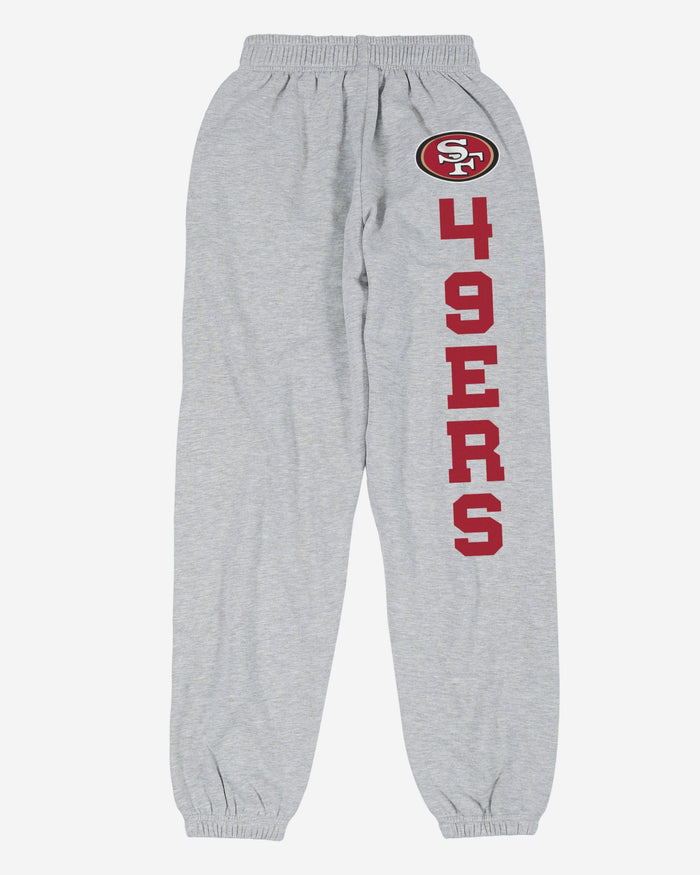 San Francisco 49ers Womens Big Wordmark Gray Sweatpants FOCO - FOCO.com