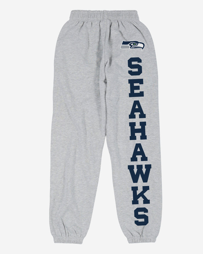 Seattle Seahawks Womens Big Wordmark Gray Sweatpants FOCO - FOCO.com