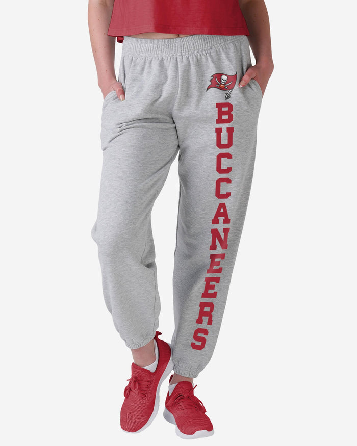 Tampa Bay Buccaneers Womens Big Wordmark Gray Sweatpants FOCO S - FOCO.com