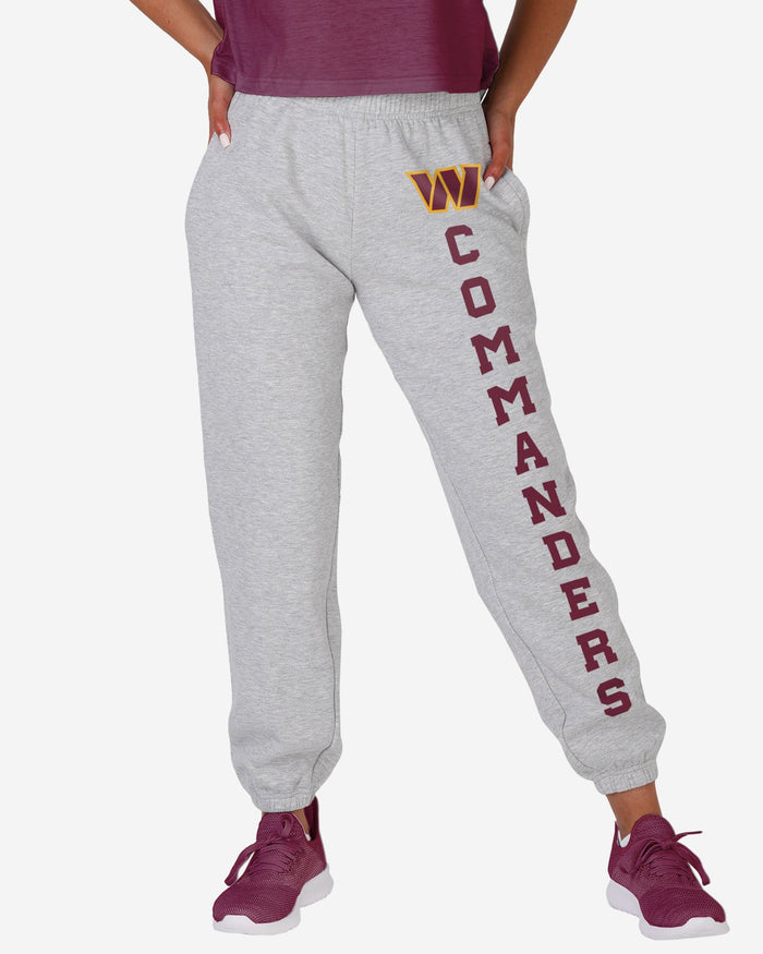 Washington Commanders Womens Big Wordmark Gray Sweatpants FOCO S - FOCO.com