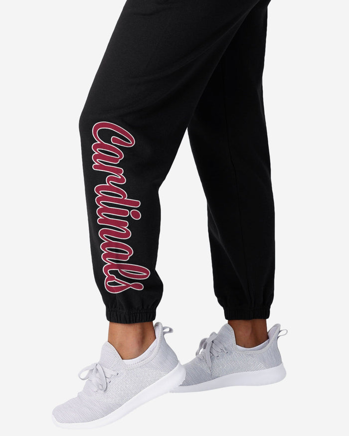 Arizona Cardinals Womens Script Wordmark Team Color Sweatpants FOCO - FOCO.com