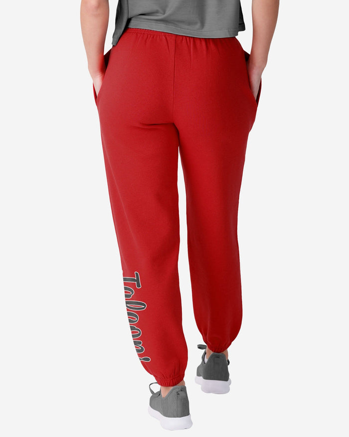 Atlanta Falcons Womens Script Wordmark Team Color Sweatpants FOCO - FOCO.com