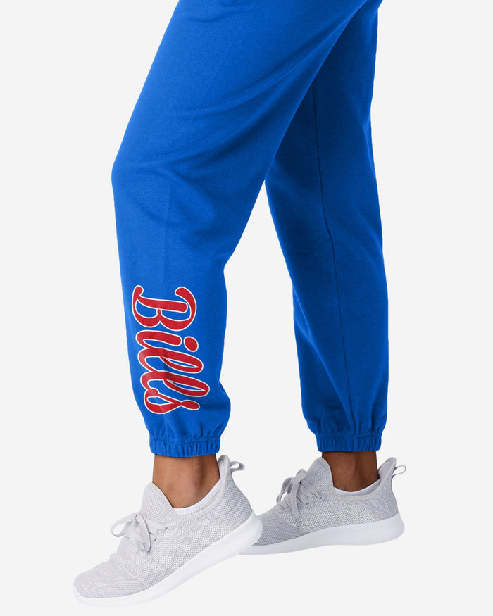 Buffalo Bills Womens Script Wordmark Team Color Sweatpants FOCO - FOCO.com