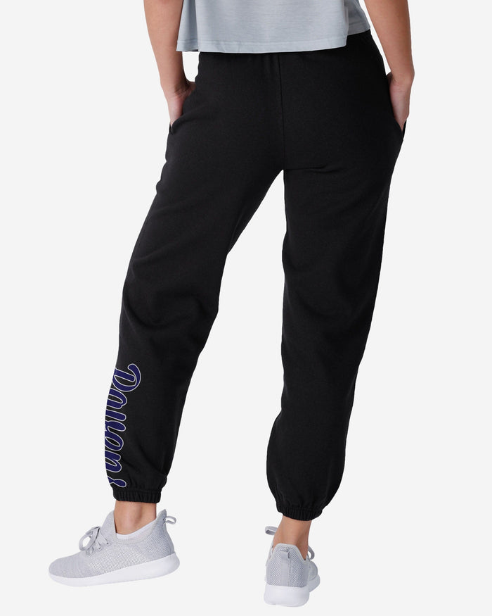 Baltimore Ravens Womens Script Wordmark Team Color Sweatpants FOCO - FOCO.com