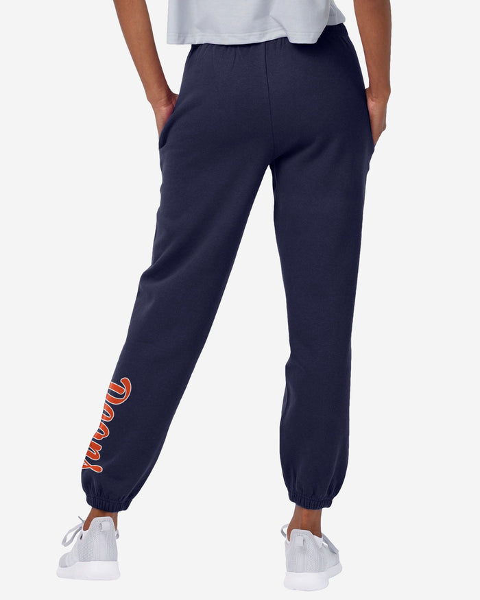 Chicago Bears Womens Script Wordmark Team Color Sweatpants FOCO - FOCO.com