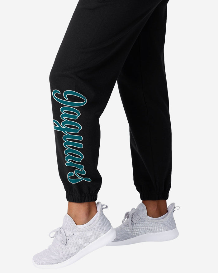 Jacksonville Jaguars Womens Script Wordmark Team Color Sweatpants FOCO - FOCO.com