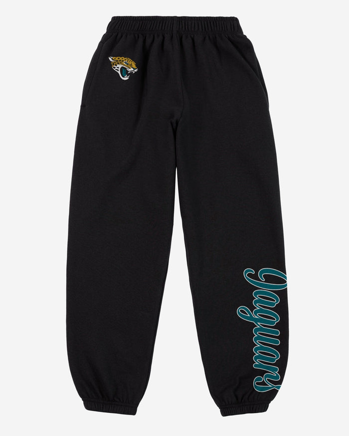 Jacksonville Jaguars Womens Script Wordmark Team Color Sweatpants FOCO - FOCO.com