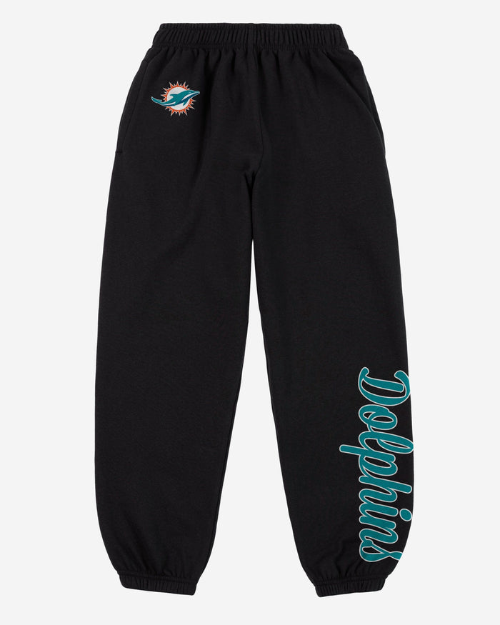 Miami Dolphins Womens Script Wordmark Team Color Sweatpants FOCO - FOCO.com