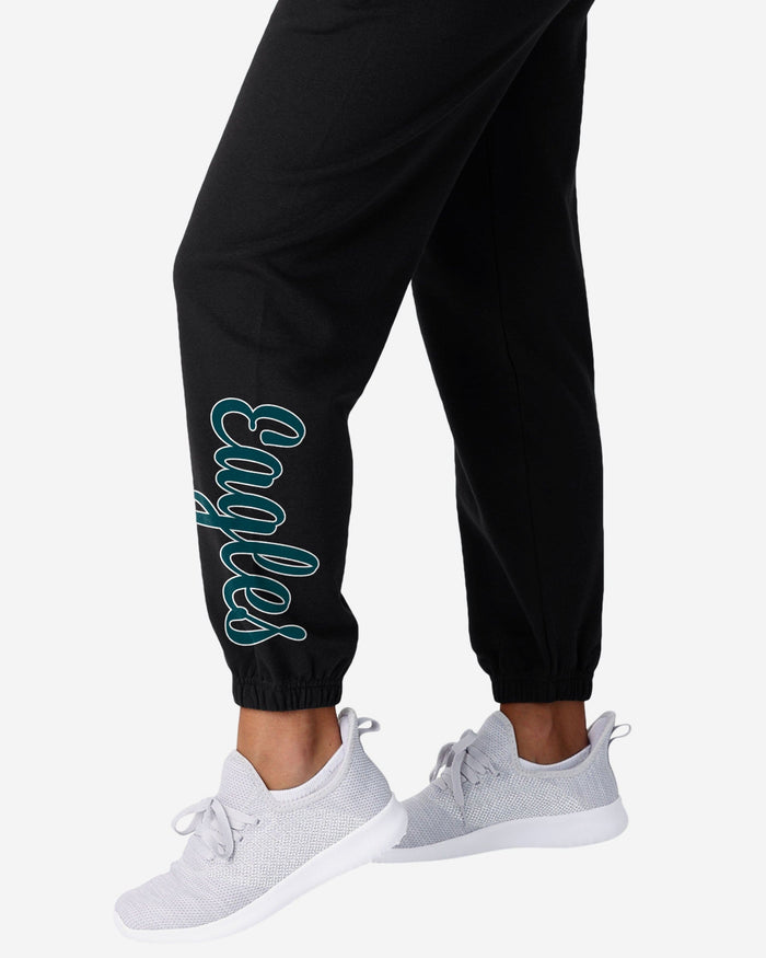 Philadelphia Eagles Womens Script Wordmark Team Color Sweatpants FOCO - FOCO.com