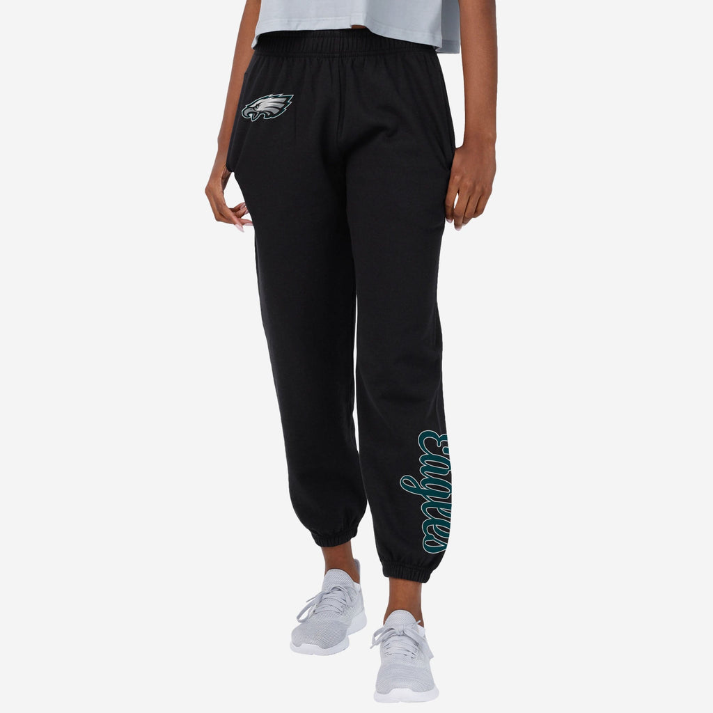 Philadelphia Eagles Womens Script Wordmark Team Color Sweatpants FOCO S - FOCO.com