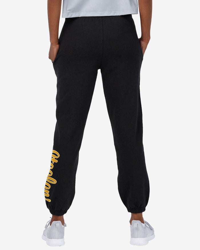 Pittsburgh Steelers Womens Script Wordmark Team Color Sweatpants FOCO - FOCO.com