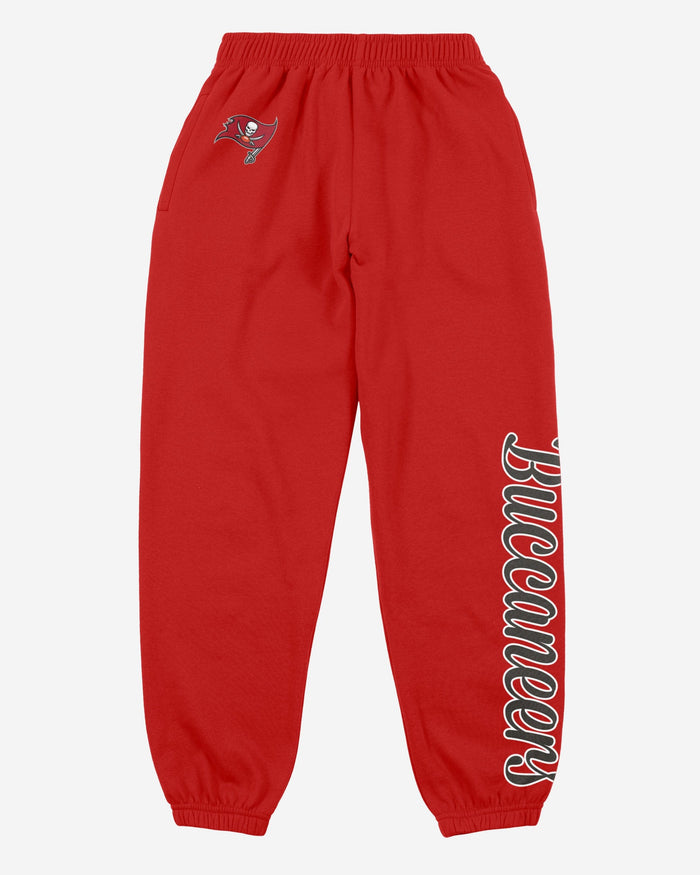 Tampa Bay Buccaneers Womens Script Wordmark Team Color Sweatpants FOCO - FOCO.com