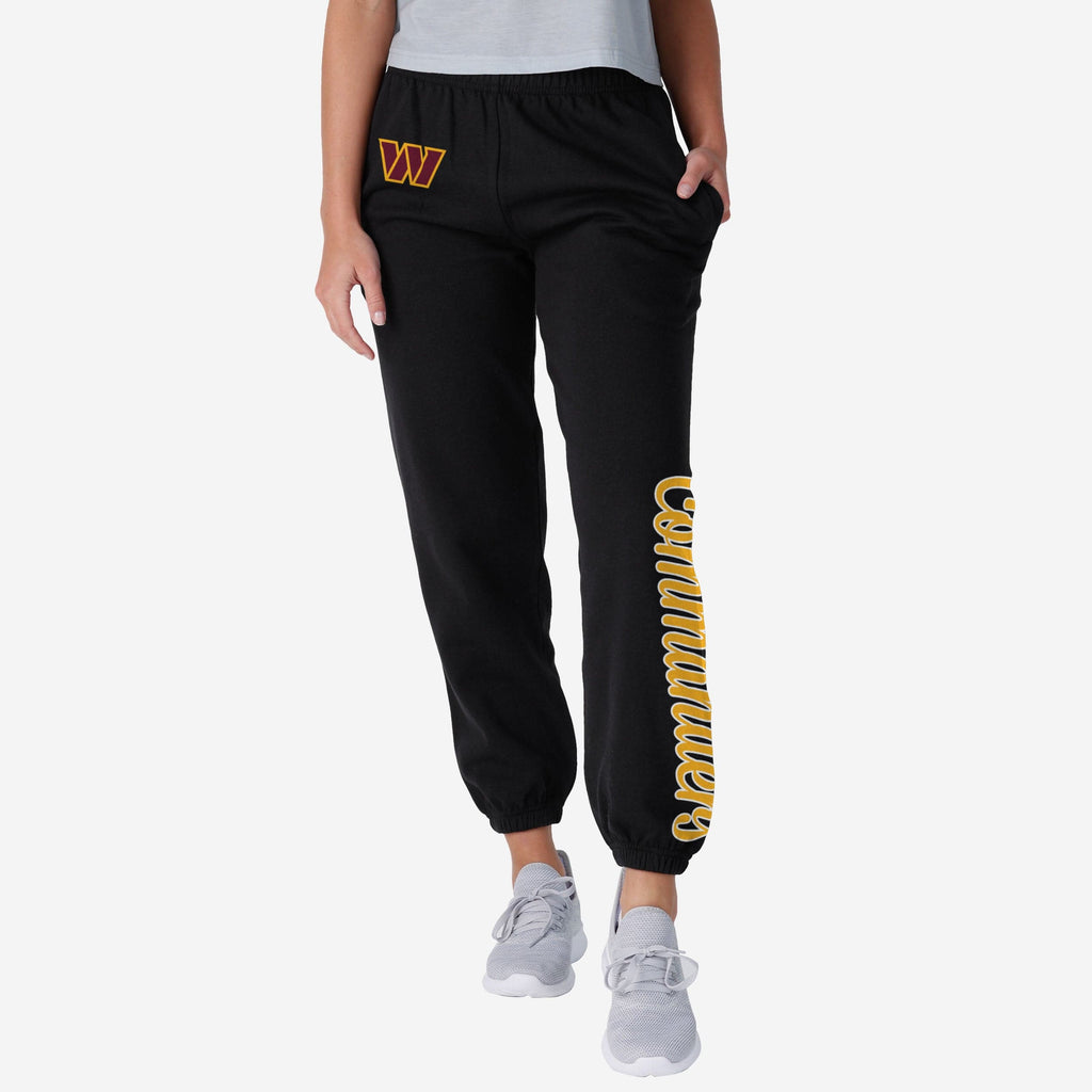 Washington Commanders Womens Script Wordmark Team Color Sweatpants FOCO S - FOCO.com