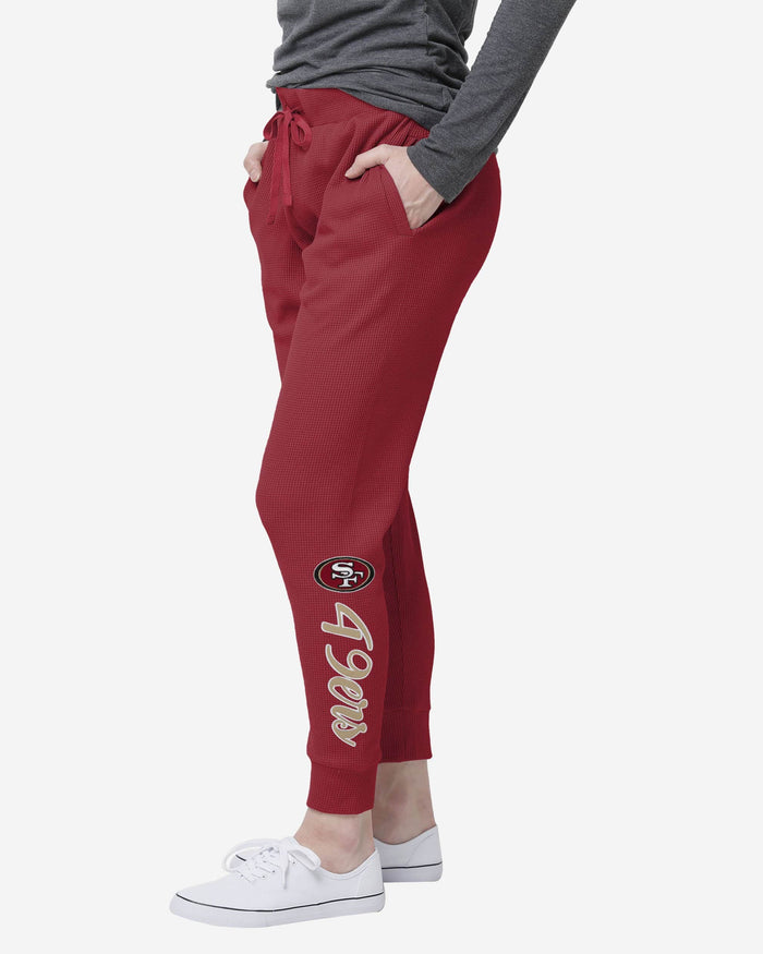 San Francisco 49ers Womens Waffle Lounge Pants FOCO S - FOCO.com