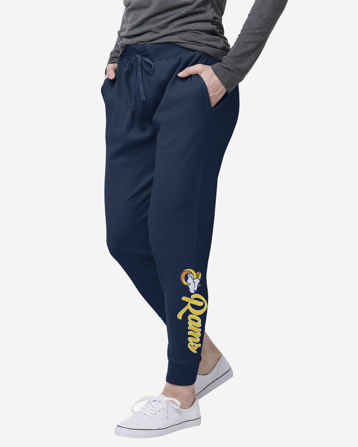 Los Angeles Rams Womens Waffle Lounge Pants FOCO S - FOCO.com