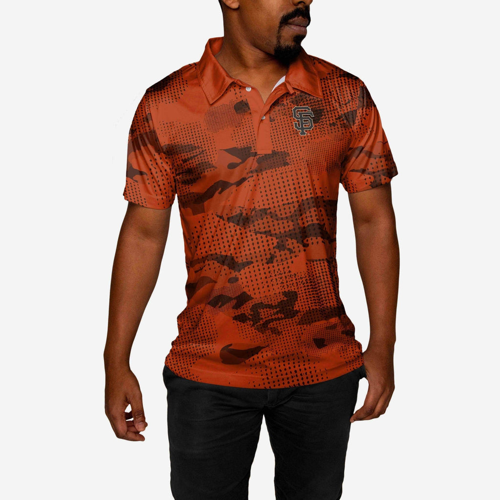 San Francisco Giants Printed Camo Polo FOCO - FOCO.com