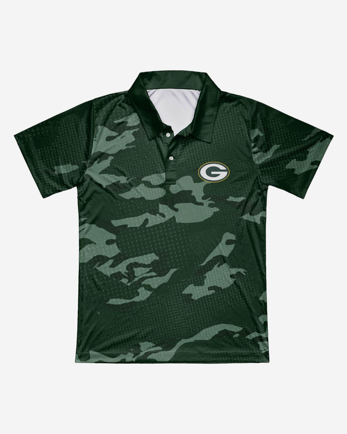 Green Bay Packers Printed Camo Polo FOCO - FOCO.com