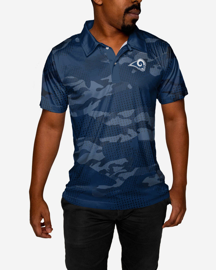 Los Angeles Rams Printed Camo Polo FOCO - FOCO.com