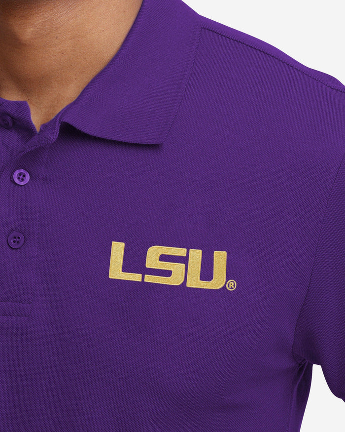 LSU Tigers Casual Color Polo FOCO - FOCO.com