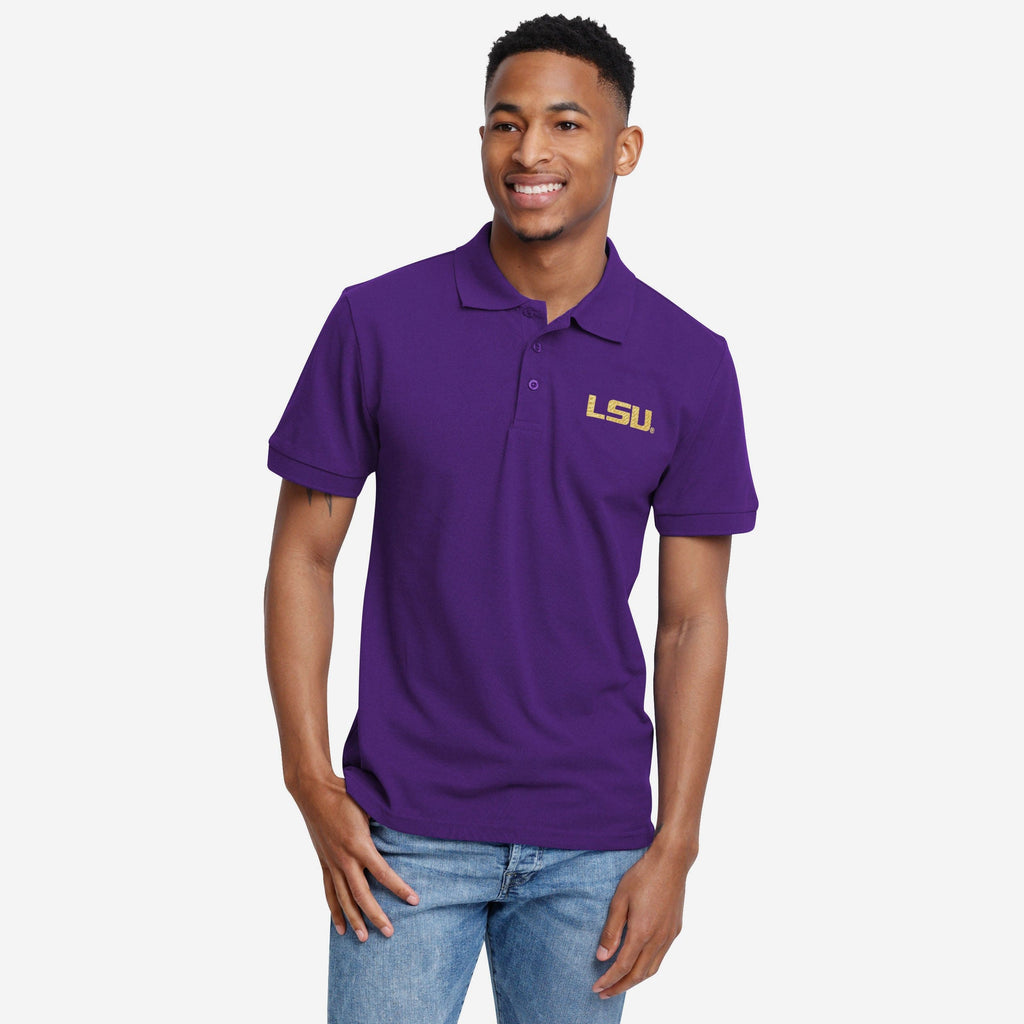 LSU Tigers Casual Color Polo FOCO S - FOCO.com