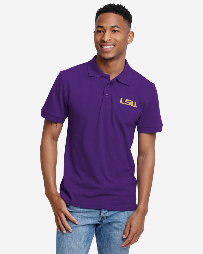 LSU Tigers Casual Color Polo FOCO S - FOCO.com