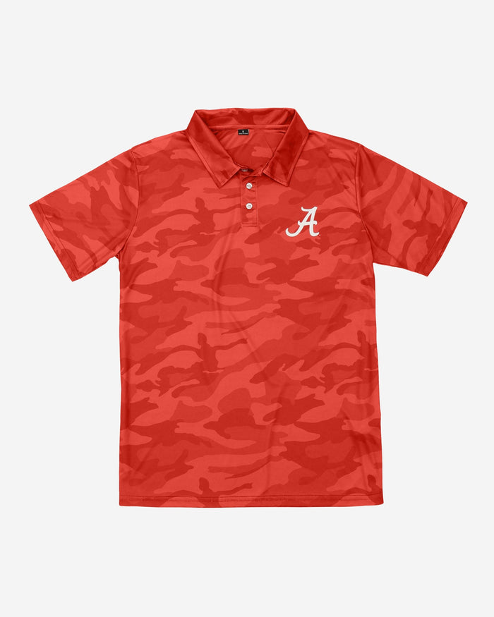 Alabama Crimson Tide Color Camo Polyester Polo FOCO - FOCO.com