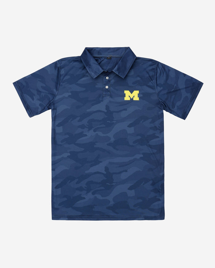 Michigan Wolverines Color Camo Polyester Polo FOCO - FOCO.com