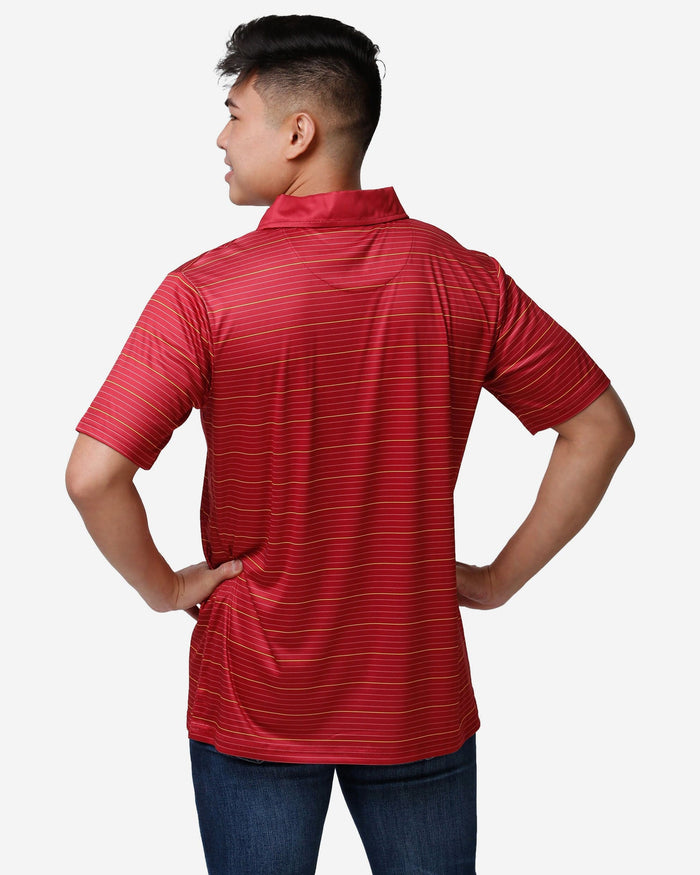 Iowa State Cyclones Striped Polyester Polo FOCO - FOCO.com