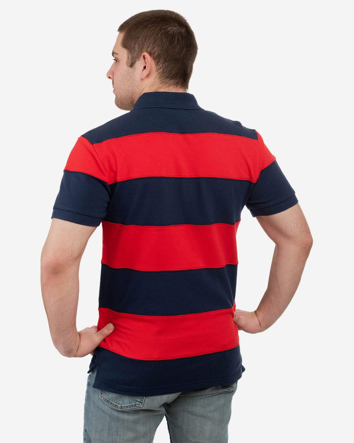 New England Patriots Rugby Stripe Polo FOCO - FOCO.com