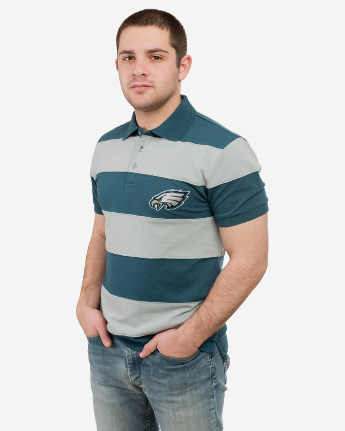 Philadelphia Eagles Rugby Stripe Polo FOCO S - FOCO.com
