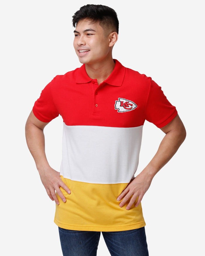 Kansas City Chiefs Rugby Scrum Polo FOCO S - FOCO.com