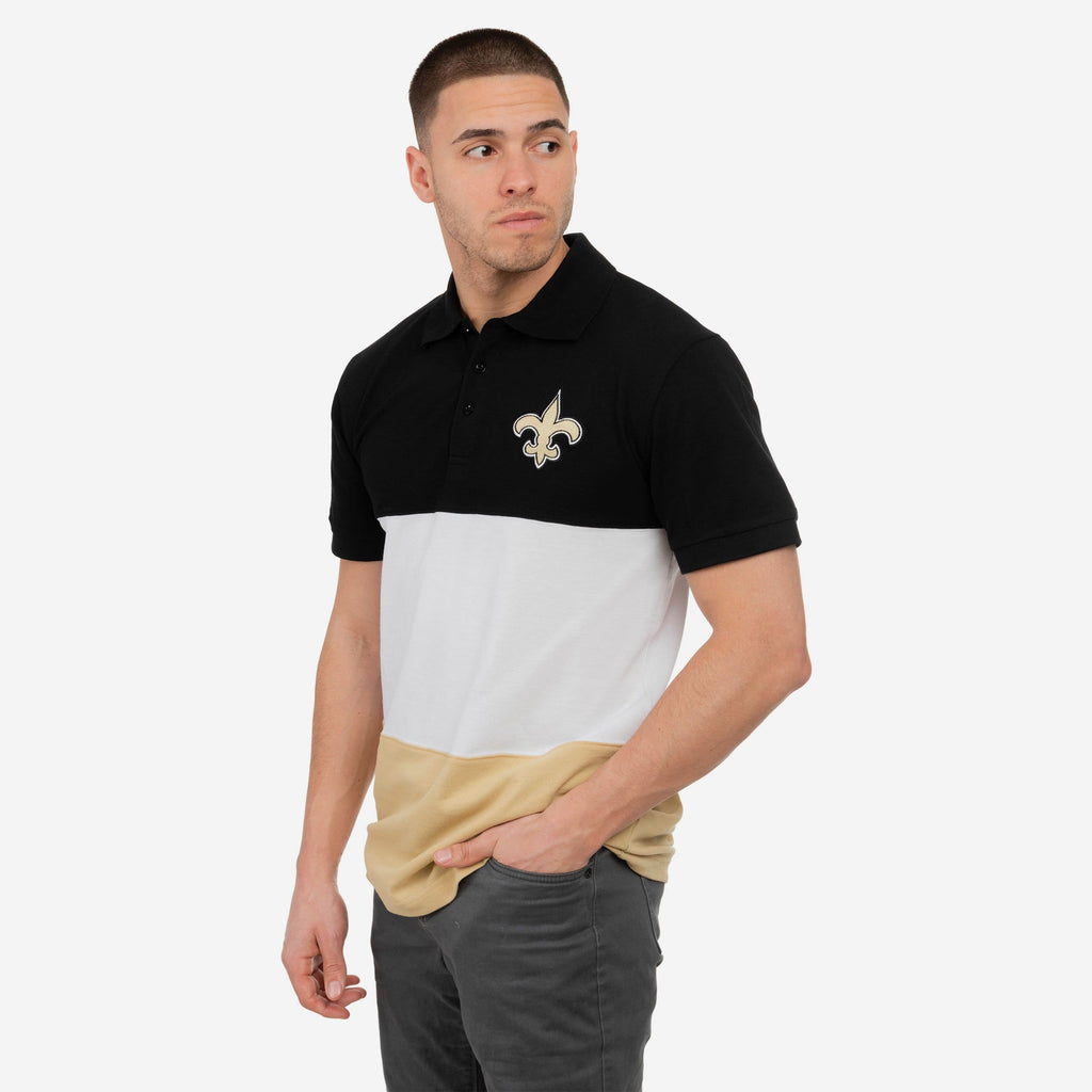 New Orleans Saints Rugby Scrum Polo FOCO S - FOCO.com