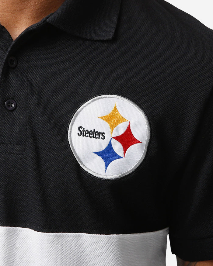 Pittsburgh Steelers Rugby Scrum Polo FOCO - FOCO.com