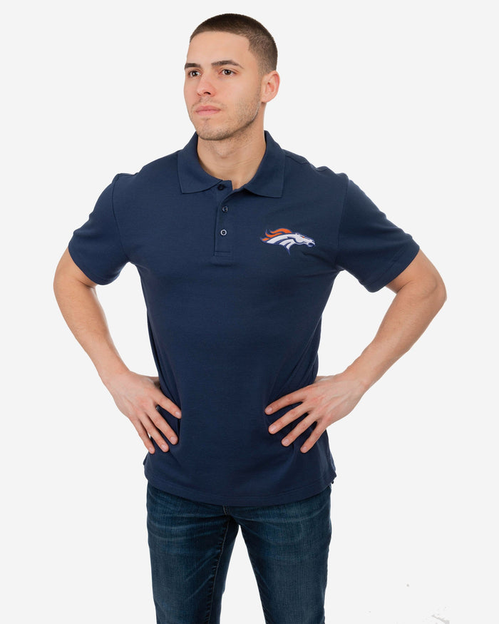 Denver Broncos Casual Color Polo FOCO S - FOCO.com