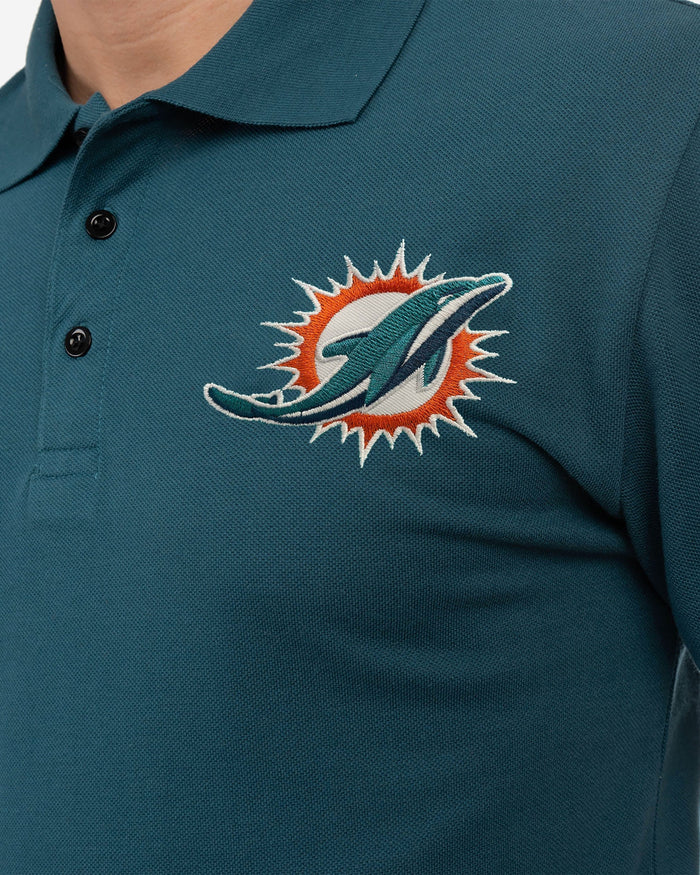 Miami Dolphins Casual Color Polo FOCO - FOCO.com