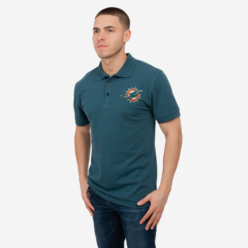 Miami Dolphins Casual Color Polo FOCO S - FOCO.com