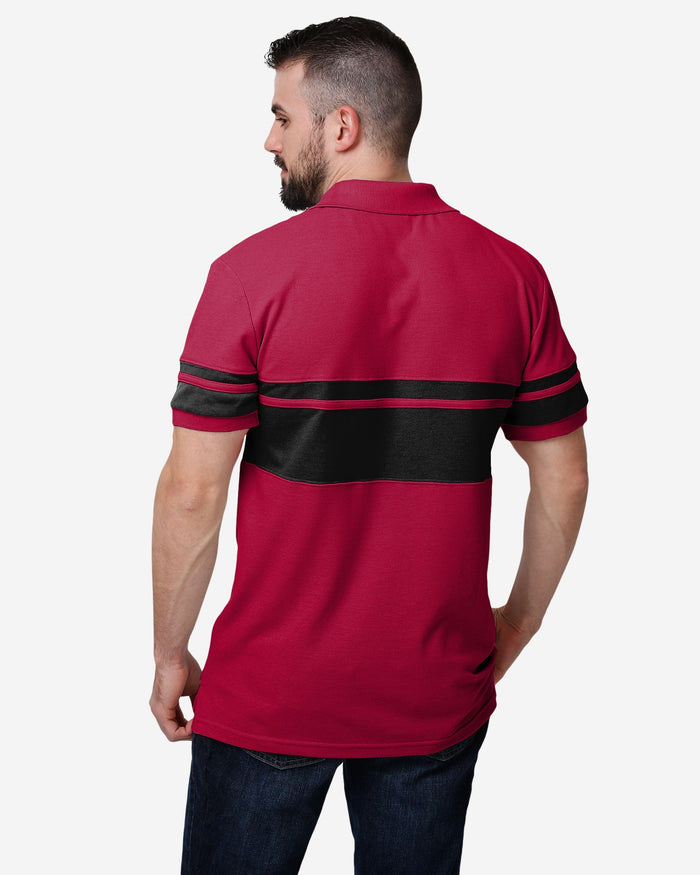 Arizona Cardinals Cotton Stripe Polo FOCO - FOCO.com