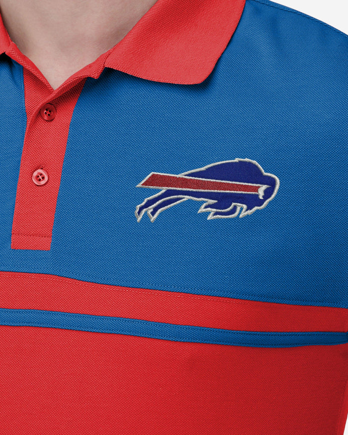 Buffalo Bills Cotton Stripe Polo FOCO - FOCO.com