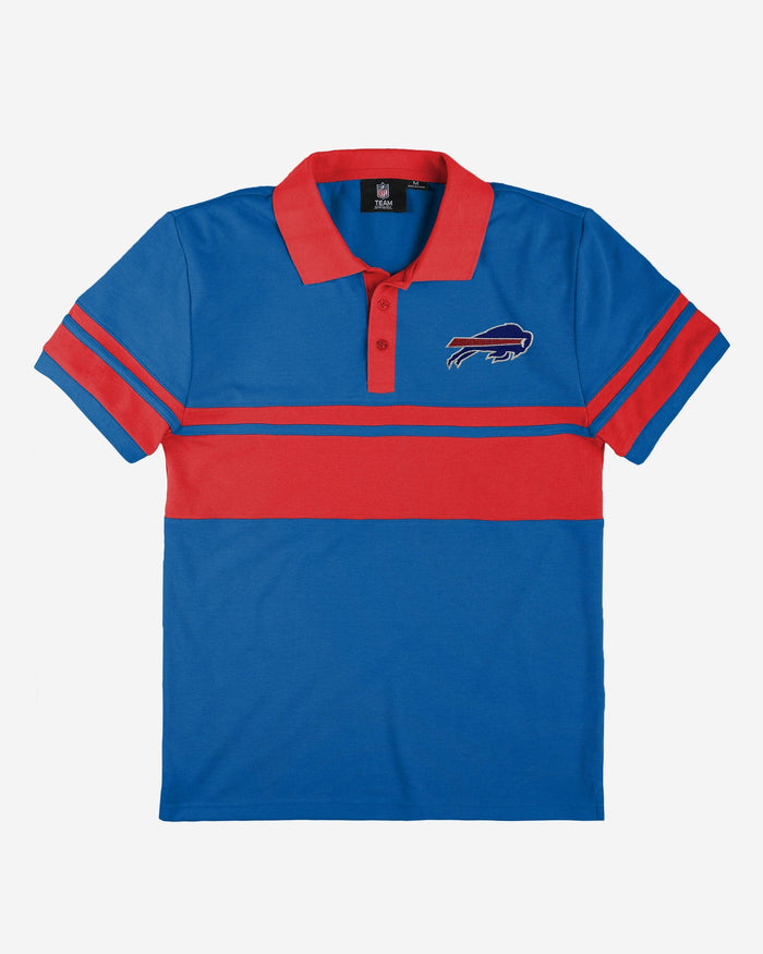 Buffalo Bills Cotton Stripe Polo FOCO - FOCO.com