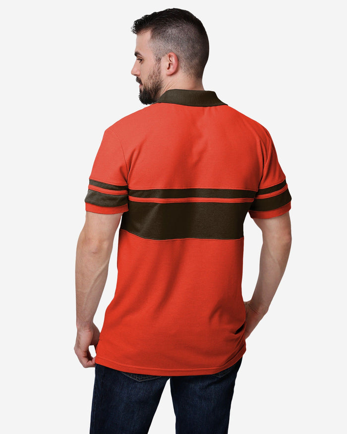 Cleveland Browns Cotton Stripe Polo FOCO - FOCO.com