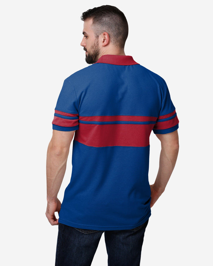 New York Giants Cotton Stripe Polo FOCO - FOCO.com