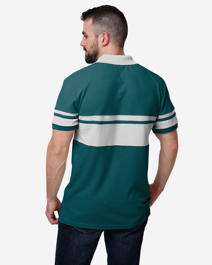 Philadelphia Eagles Cotton Stripe Polo FOCO - FOCO.com