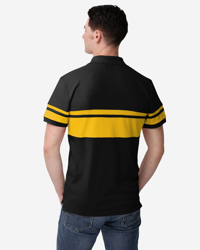 Pittsburgh Steelers Cotton Stripe Polo FOCO - FOCO.com