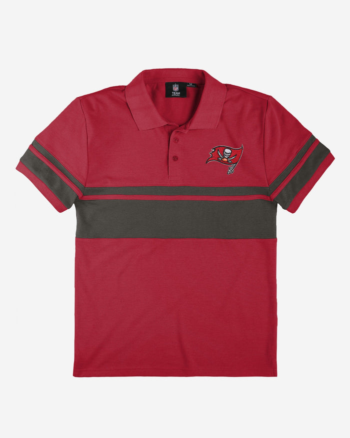 Tampa Bay Buccaneers Cotton Stripe Polo FOCO - FOCO.com