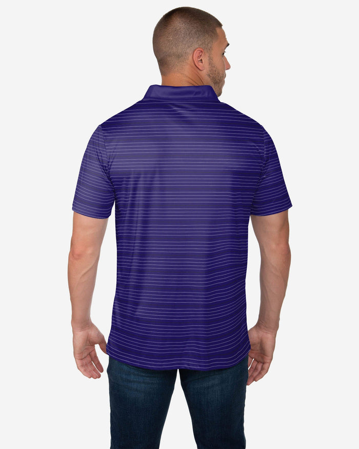 Baltimore Ravens Striped Polyester Polo FOCO - FOCO.com