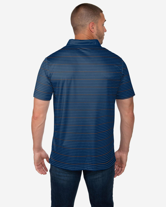 Chicago Bears Striped Polyester Polo FOCO - FOCO.com